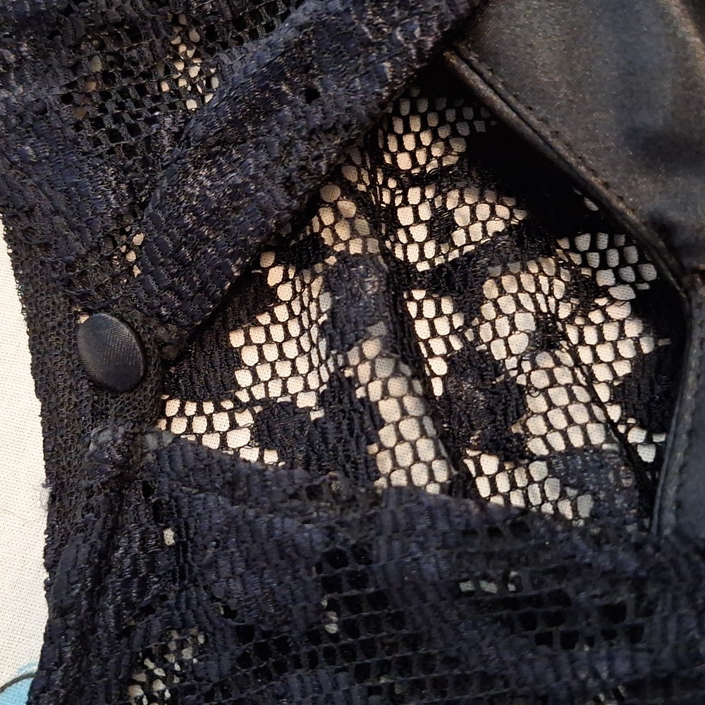 Prom Formal Mini Dress, Black w. Sparkles, Beaded, Embroidered sz 7 Junior, NWT - Picture 11 of 16